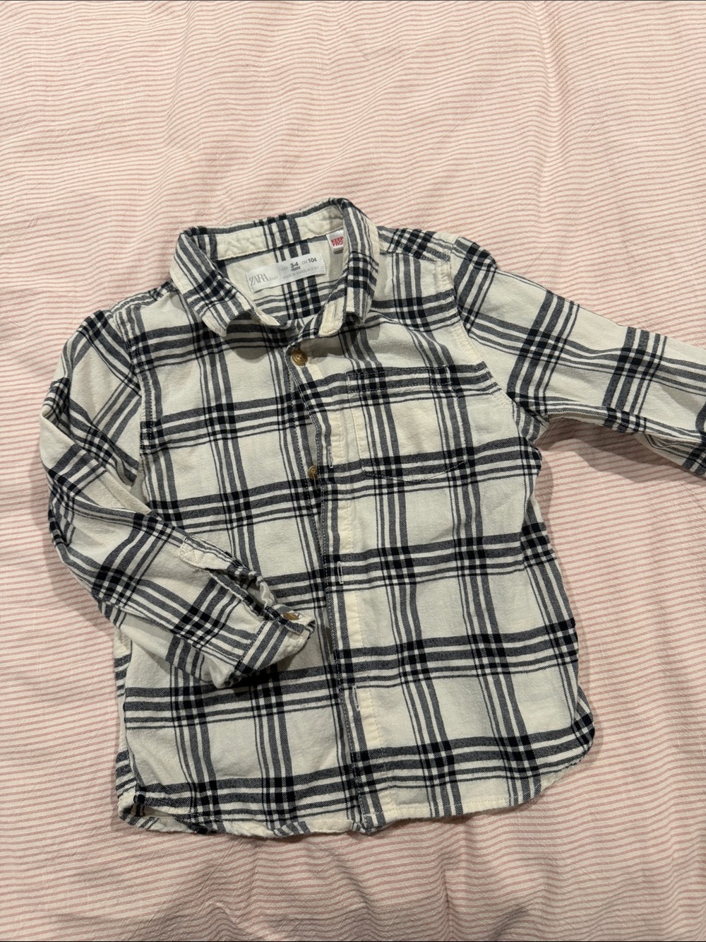 Toddler Zara Flannel Button Up